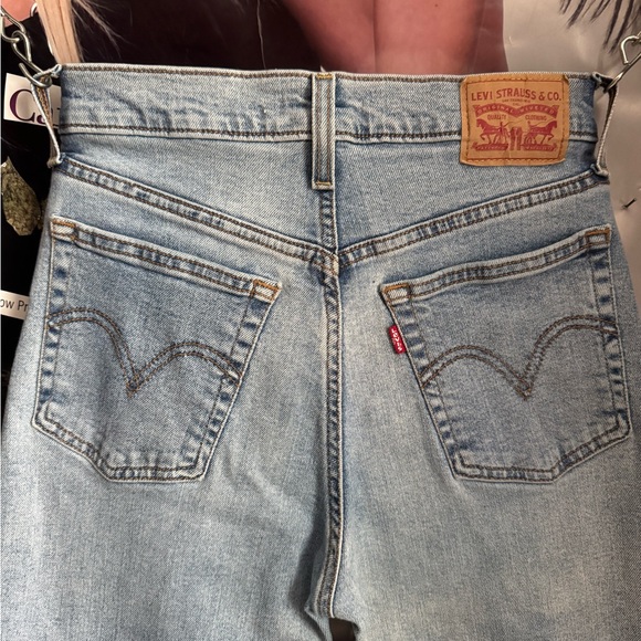 Levi's Light Blue Distressed High Rise Jeans - Picture 8 of 8